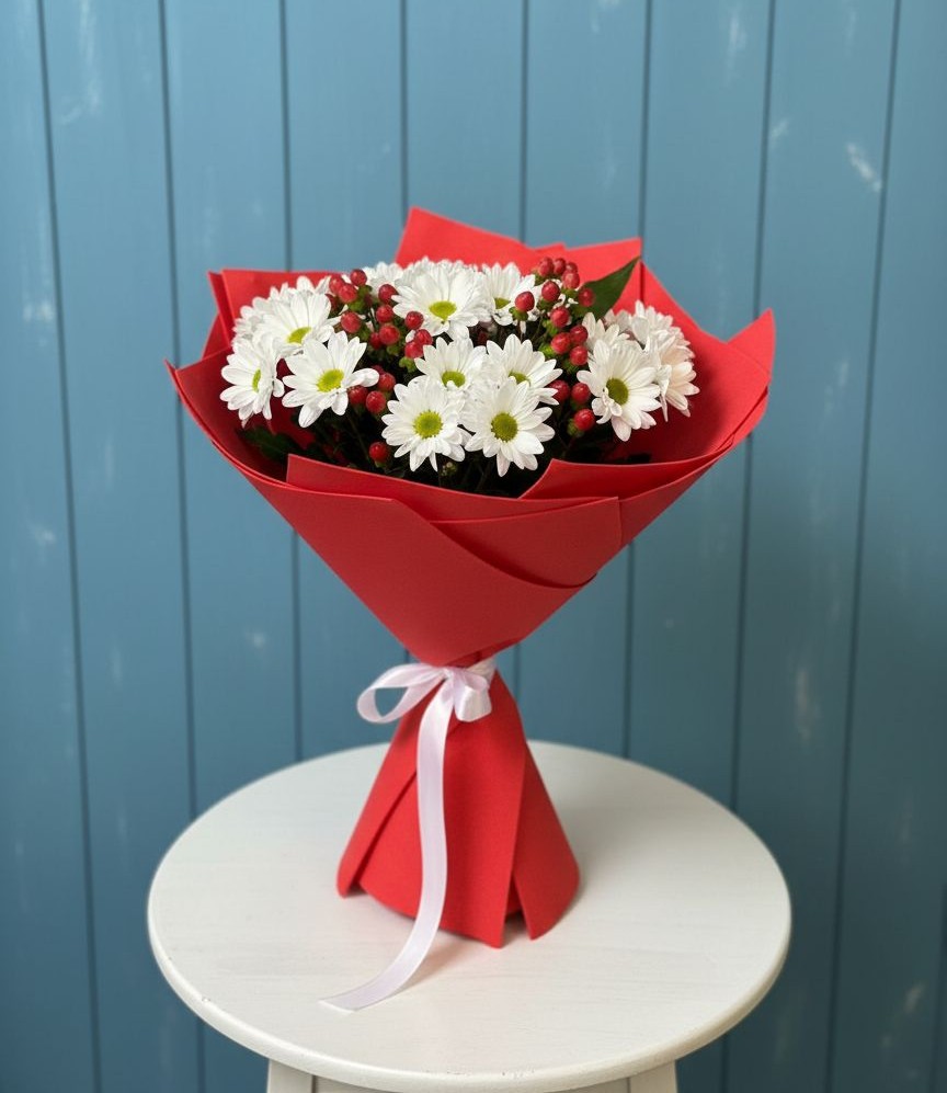 Букет цветов из: Хризантемы в Суражи