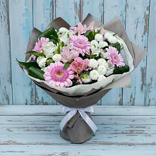 Букет цветов из:  Герберы, Альстромерии и Хризантемы в Суражи