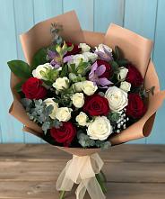 Букет цветов из:  Розы и Альстромерии в Суражи