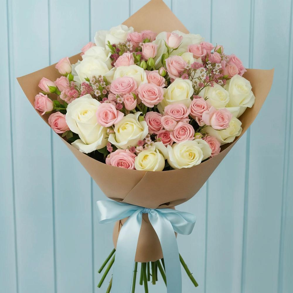 Букет цветов из: Розы в Суражи