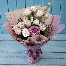 Букет цветов из:  Розы и Лизиантусы в Суражи
