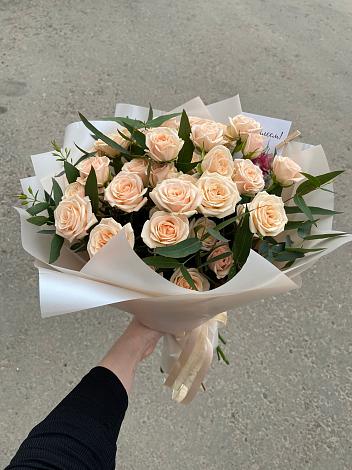 Букет Кремовые розы Латте в Суражи