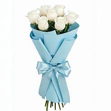 Букет 7 белых роз Проуд в Суражи