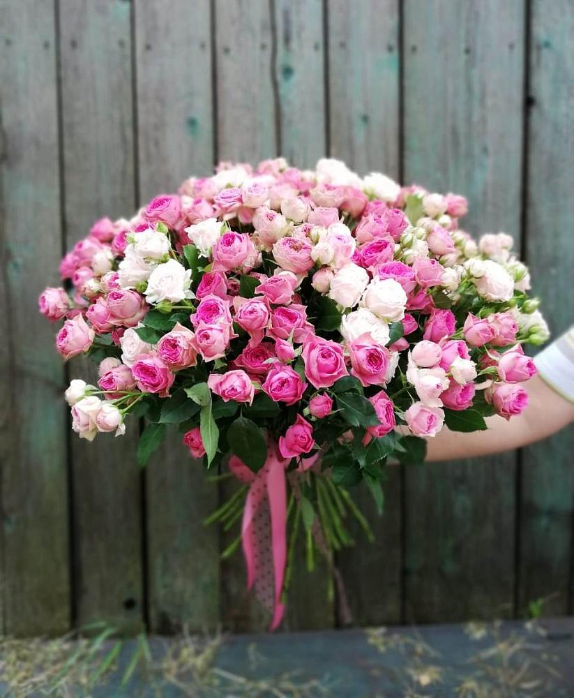 Букет Розовые кустовые розы Натали и Лав Лидия в Суражи