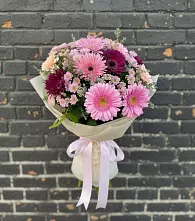 Букет цветов из:  Герберы и Хризантемы в Суражи