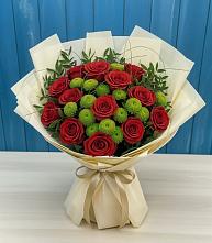 Букет цветов из:  Розы и Хризантемы в Суражи