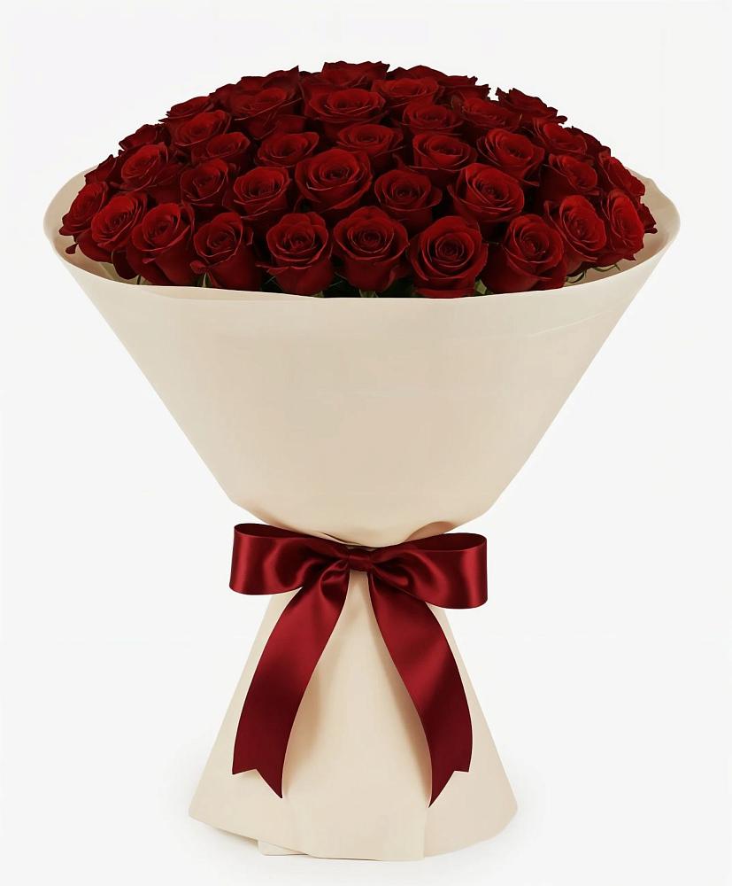 Букет 101 Бордовая роза Блэк Бакарра в Суражи