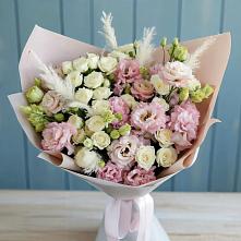 Букет цветов из:  Альстромерии и Розы в Суражи